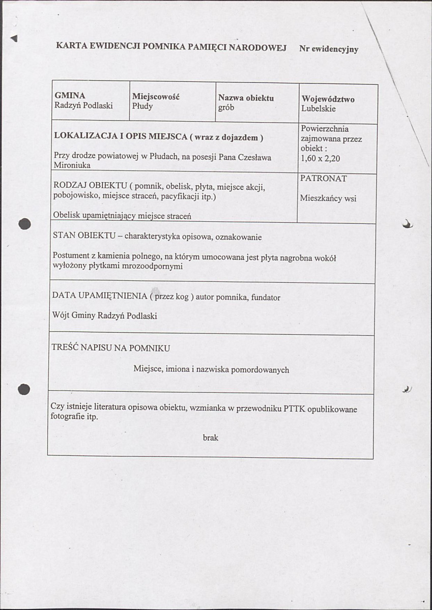 karta ewidencyjna, skan nr 1