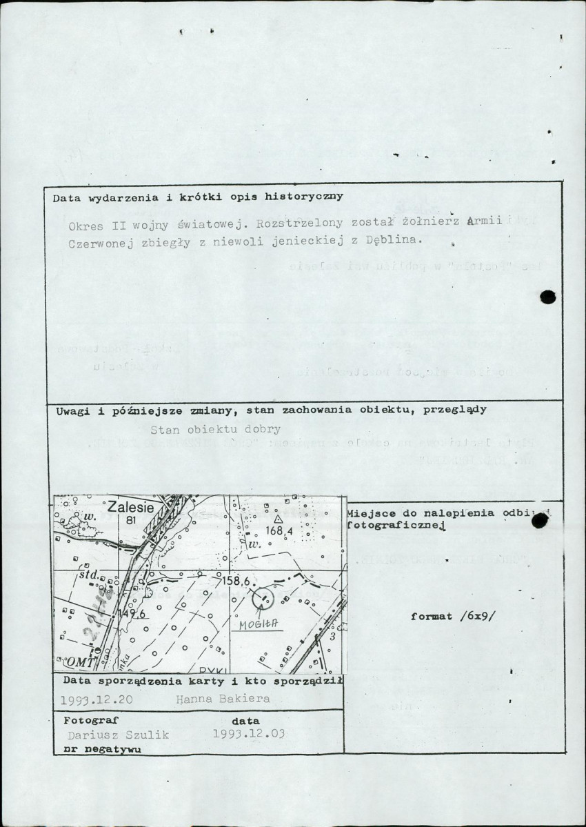 karta ewidencyjna, skan nr 2