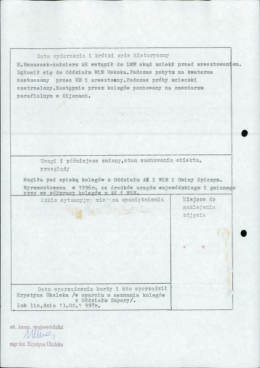 karta ewidencyjna, skan nr 2