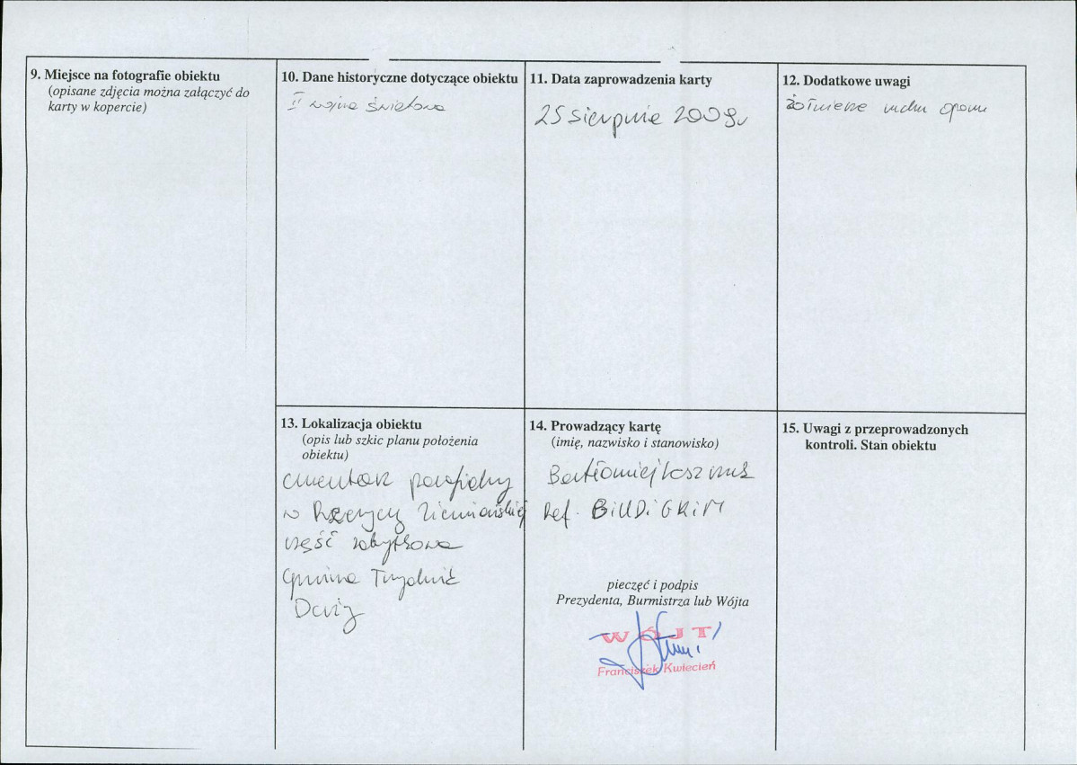 karta ewidencyjna, skan nr 2
