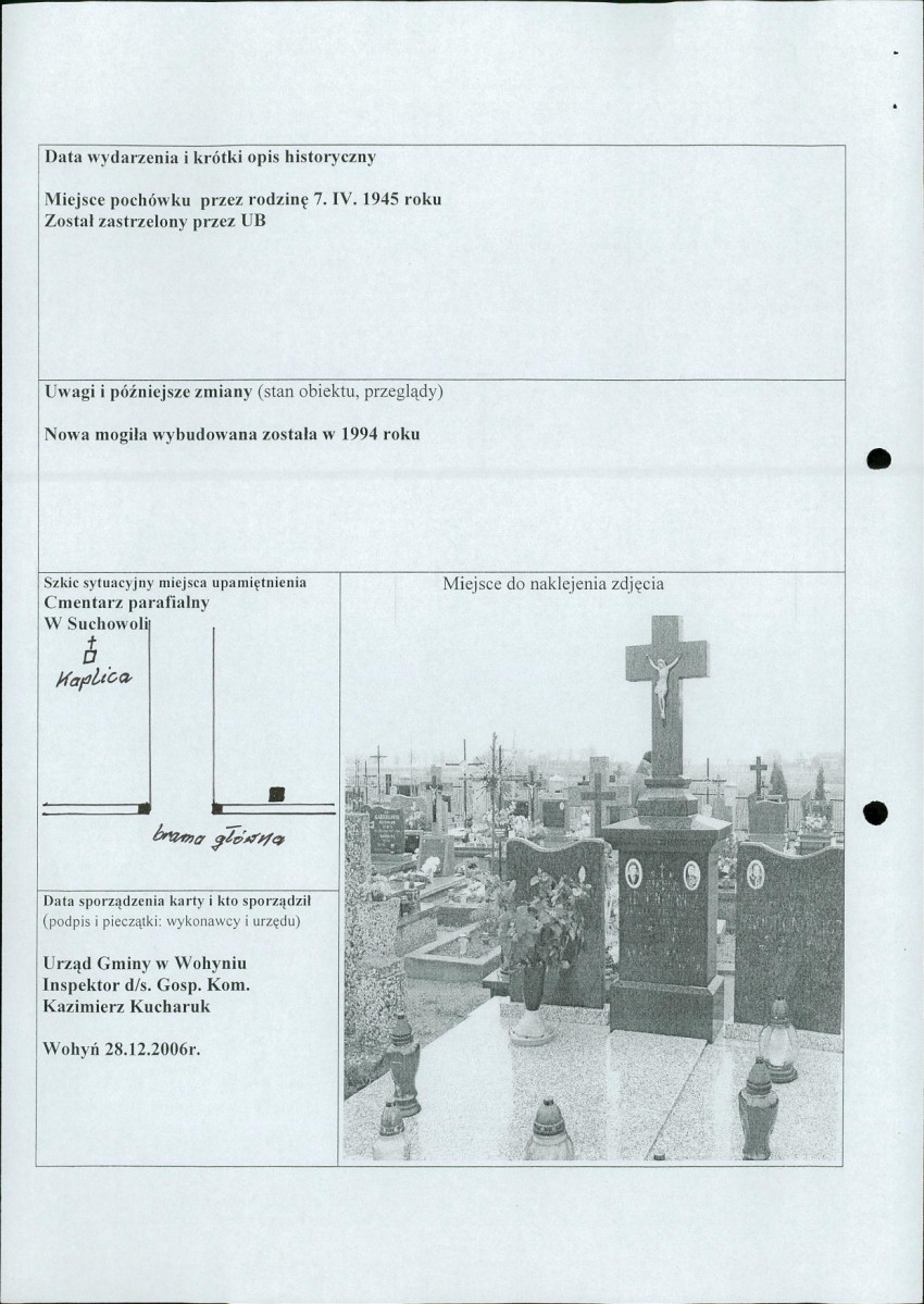 karta ewidencyjna, skan nr 2
