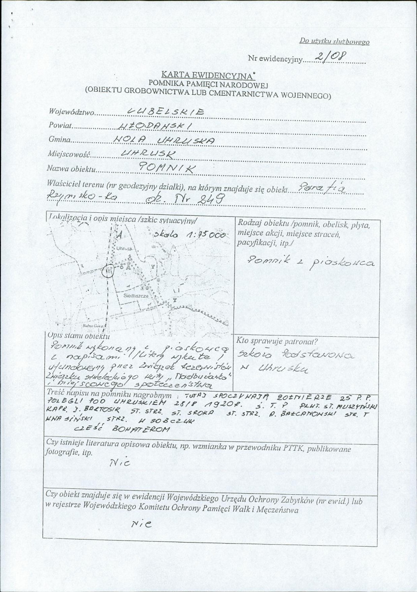 karta ewidencyjna, skan nr 4