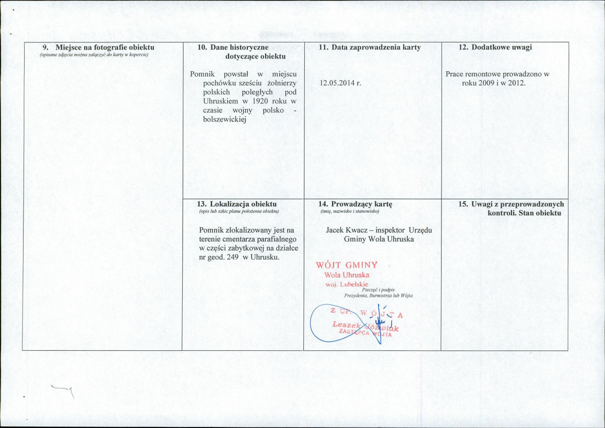 karta ewidencyjna, skan nr 2
