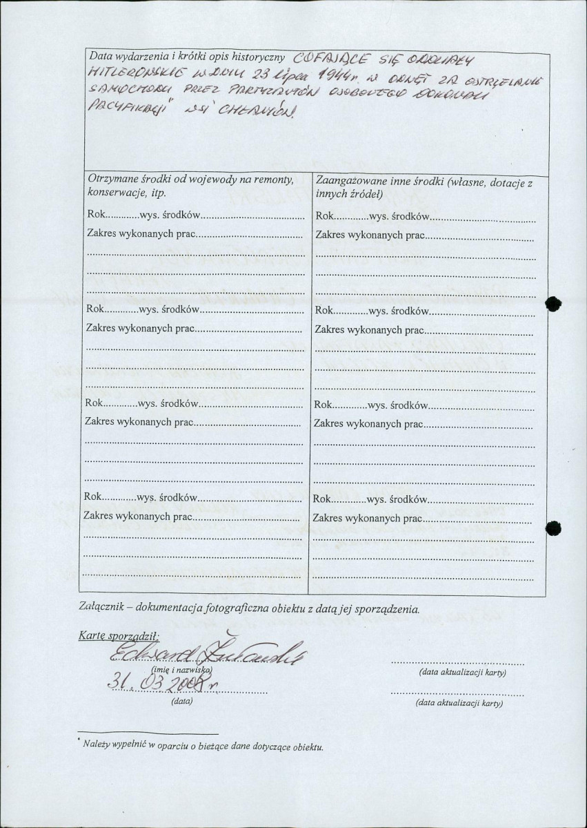 karta ewidencyjna, skan nr 8