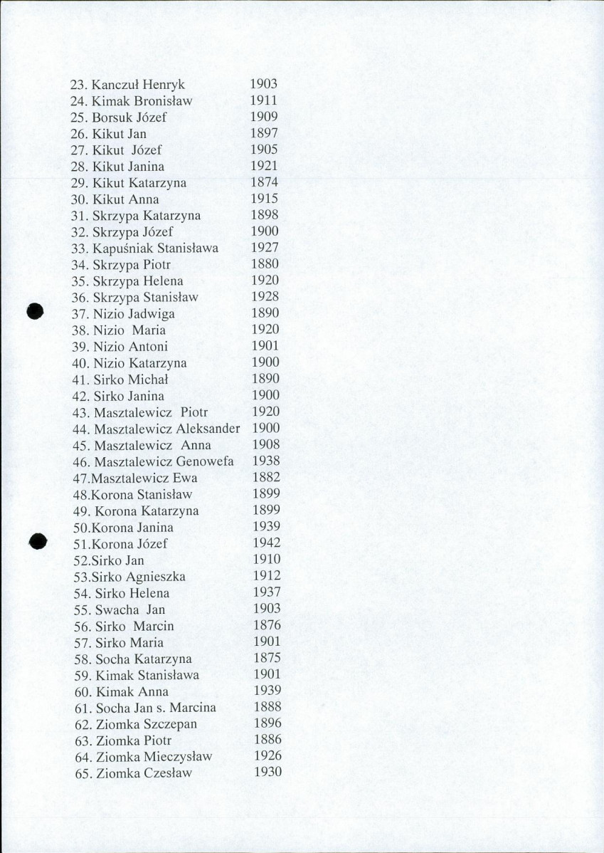 karta ewidencyjna, skan nr 6