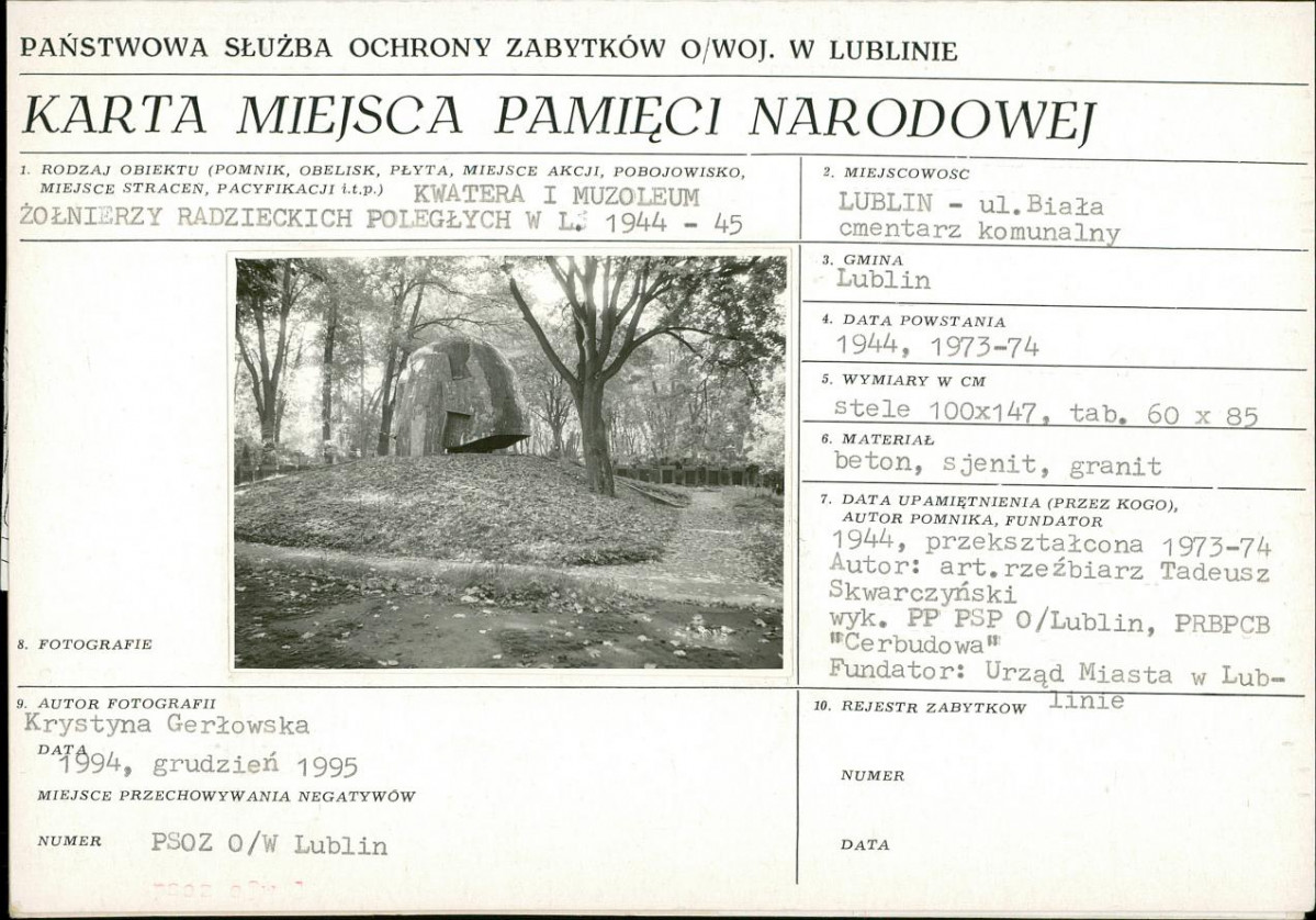 karta ewidencyjna, skan nr 1