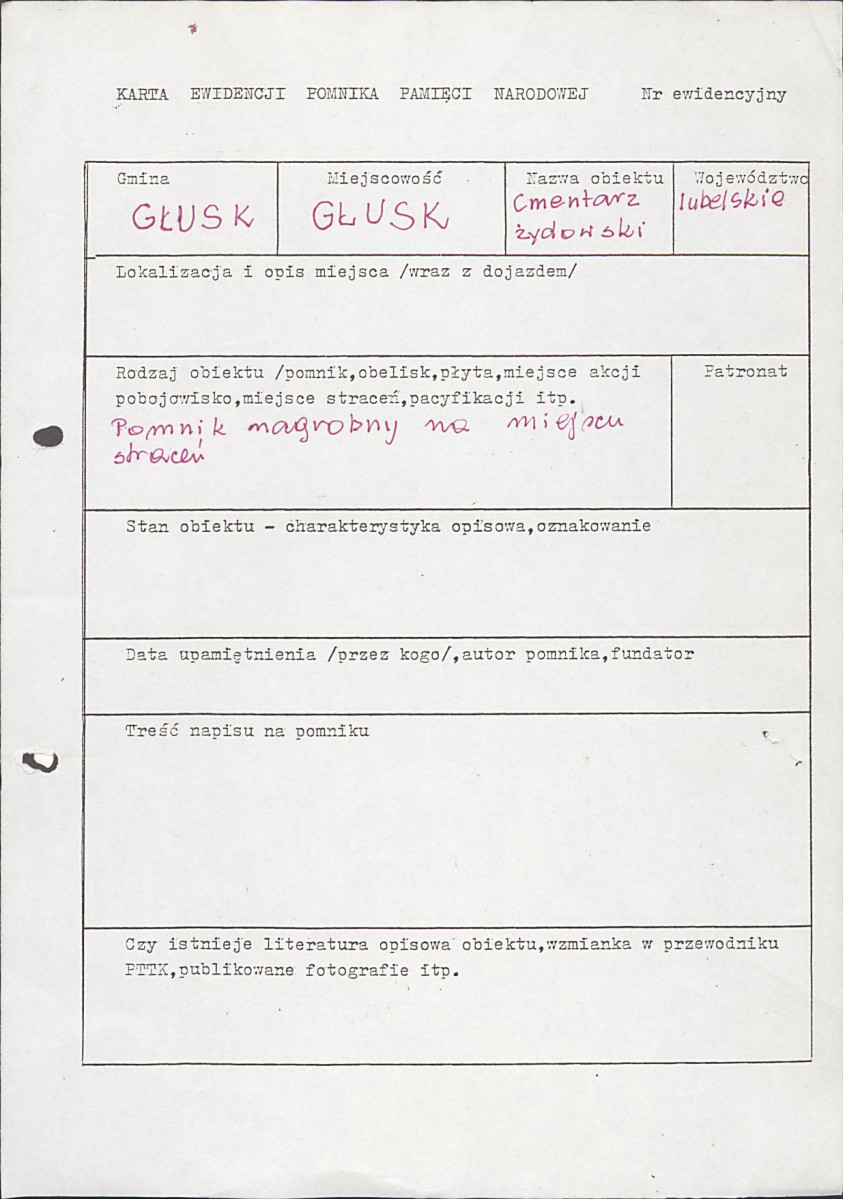 karta ewidencyjna, skan nr 1