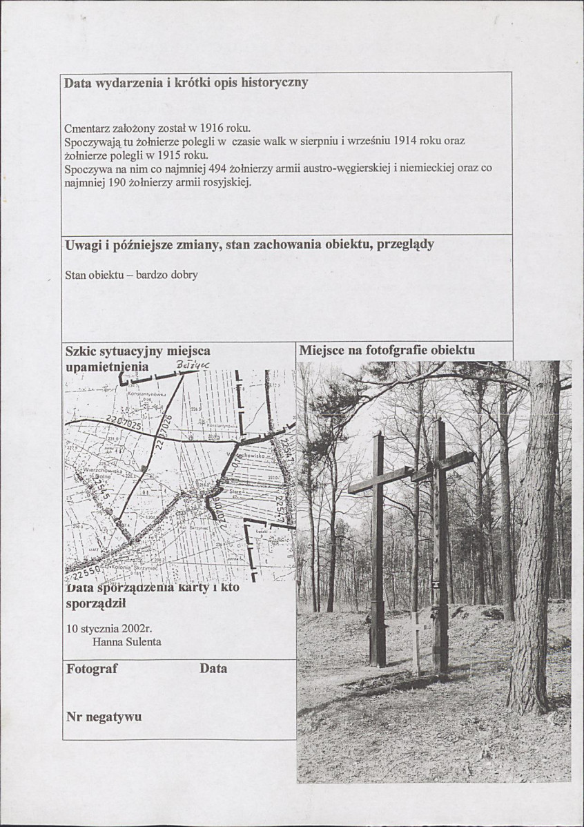 karta ewidencyjna, skan nr 2