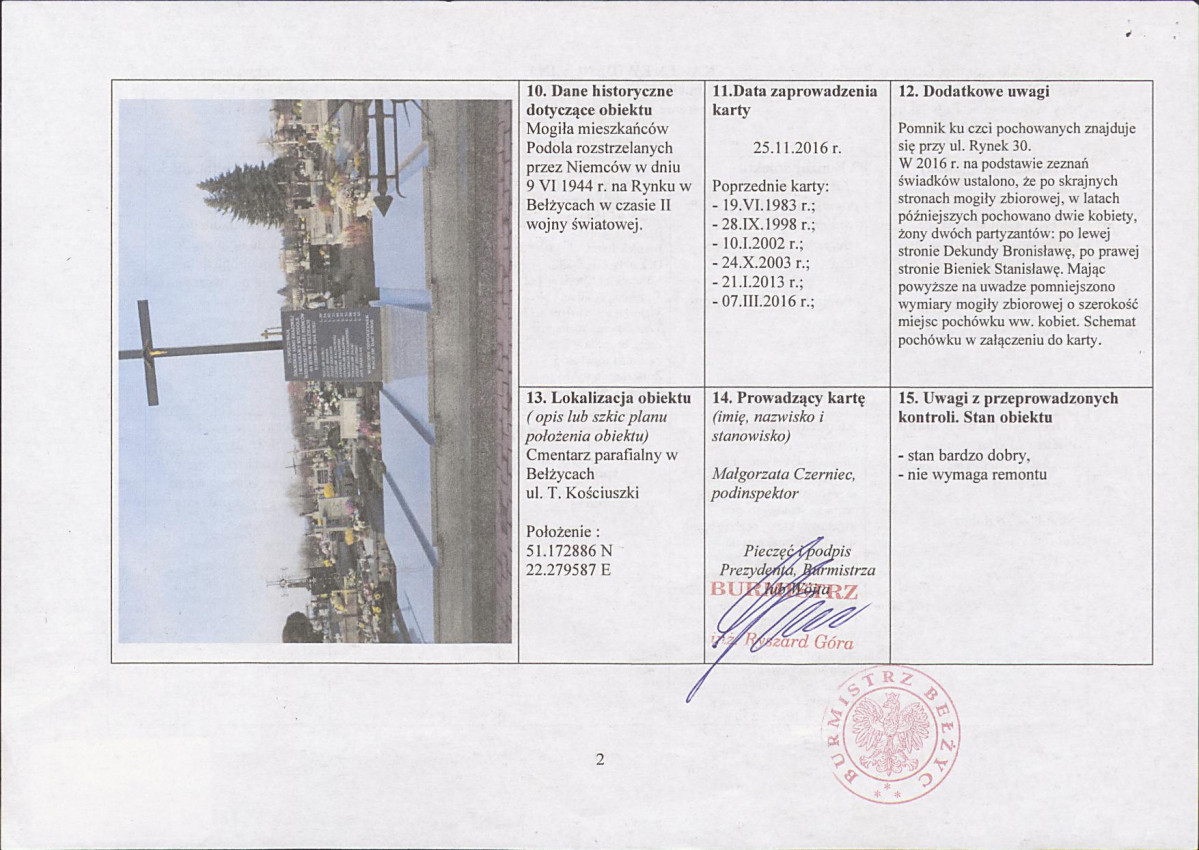 karta ewidencyjna, skan nr 2