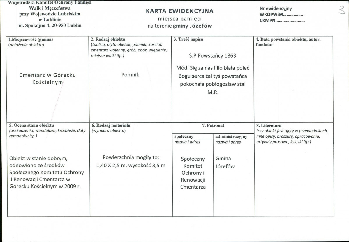 karta ewidencyjna, skan nr 1