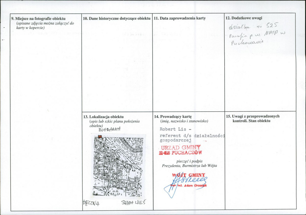 karta ewidencyjna, skan nr 2