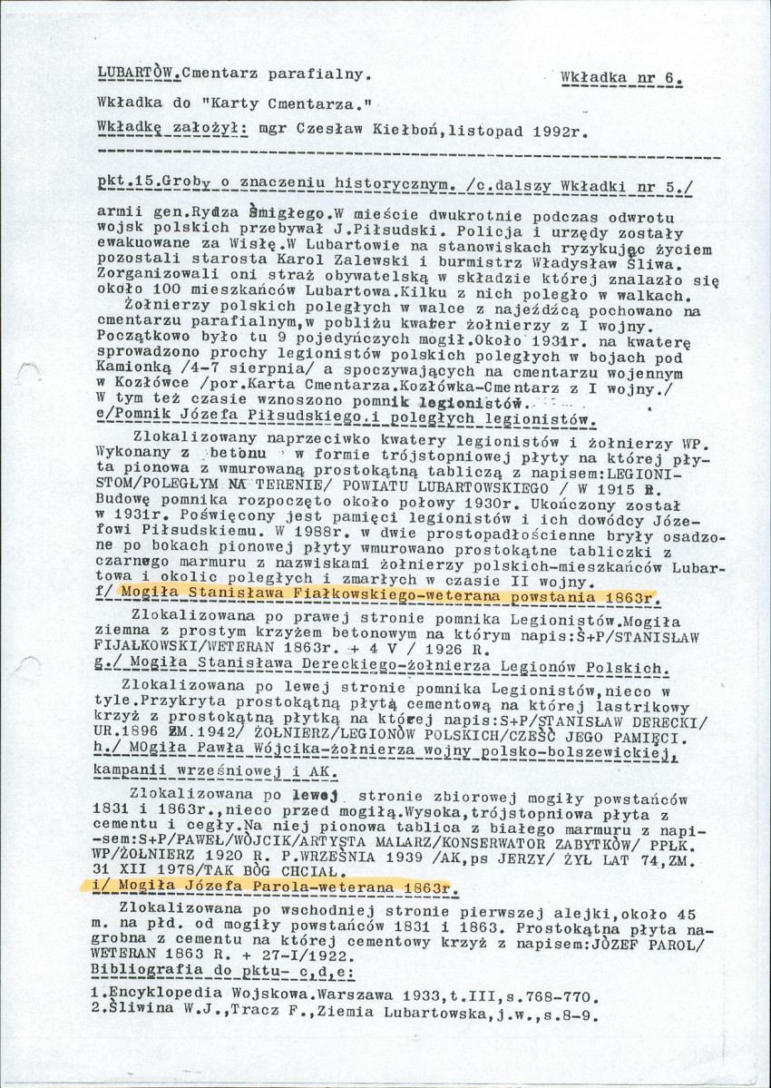 karta ewidencyjna, skan nr 6