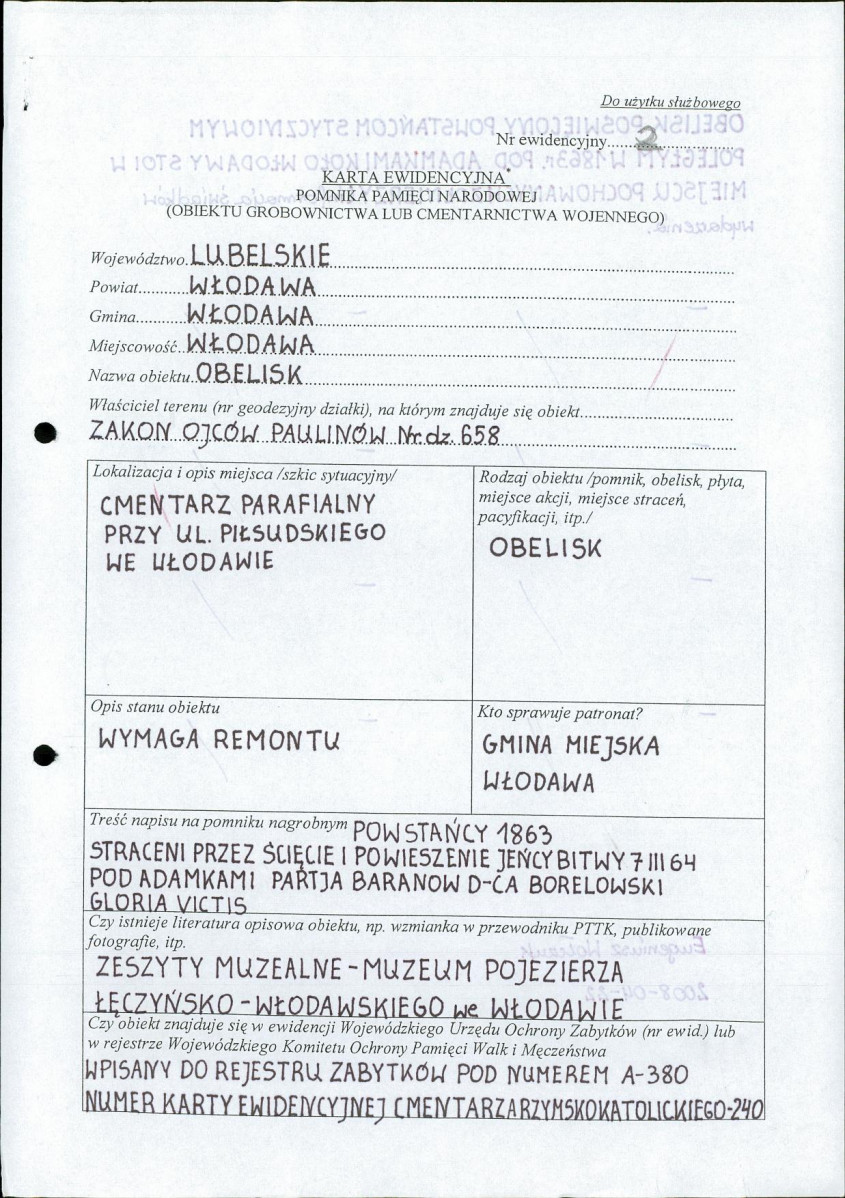 karta ewidencyjna, skan nr 4