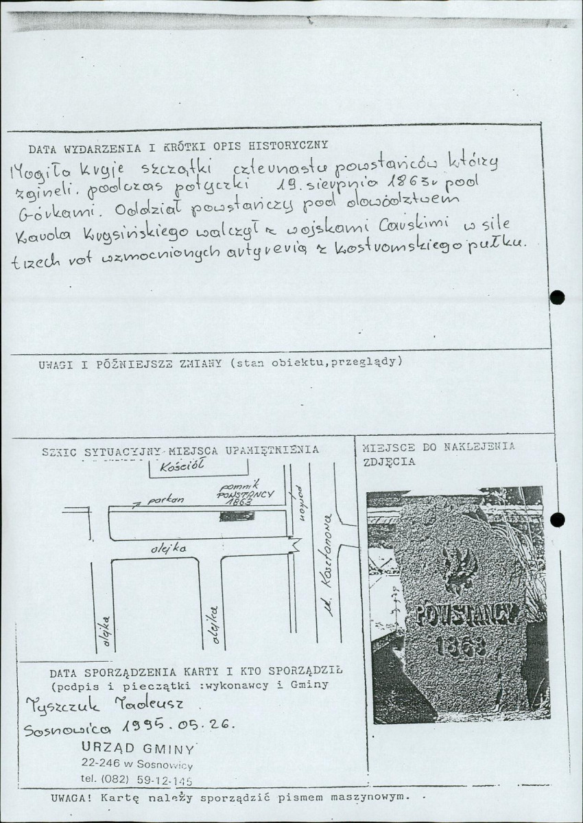 karta ewidencyjna, skan nr 2