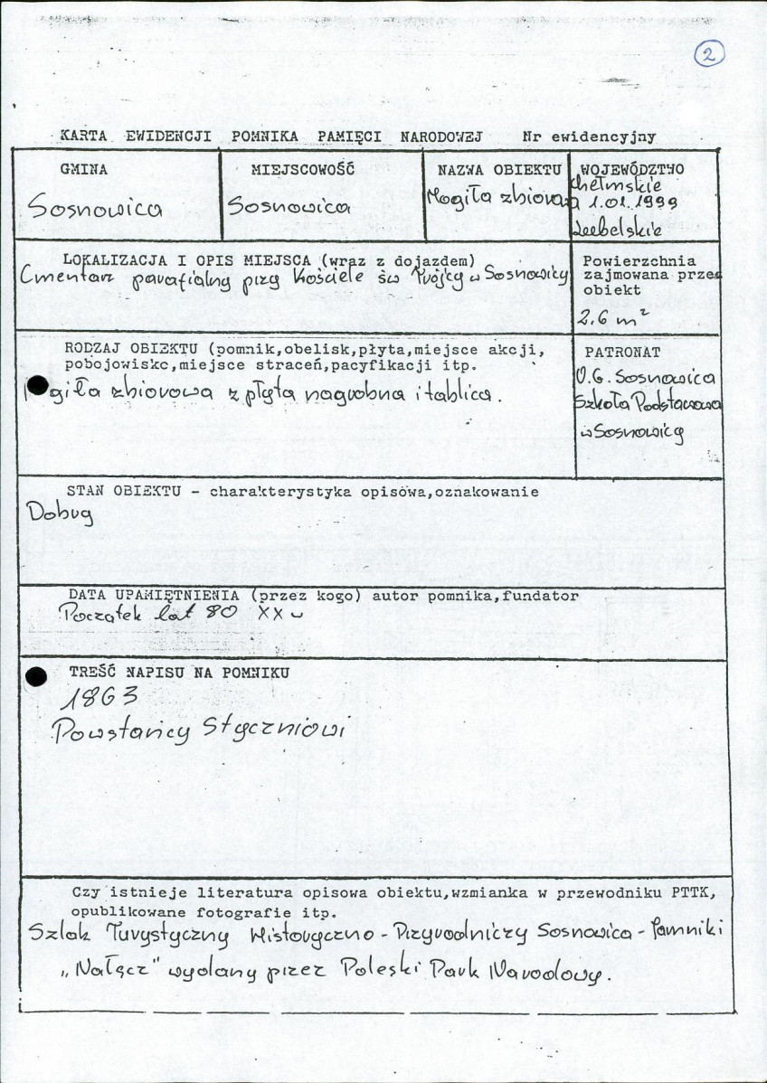 karta ewidencyjna, skan nr 3