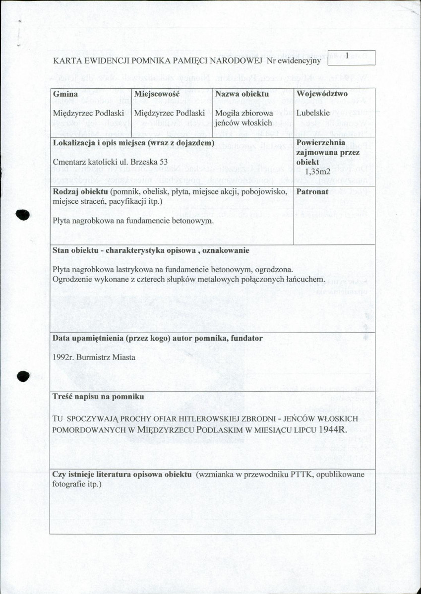 karta ewidencyjna, skan nr 3