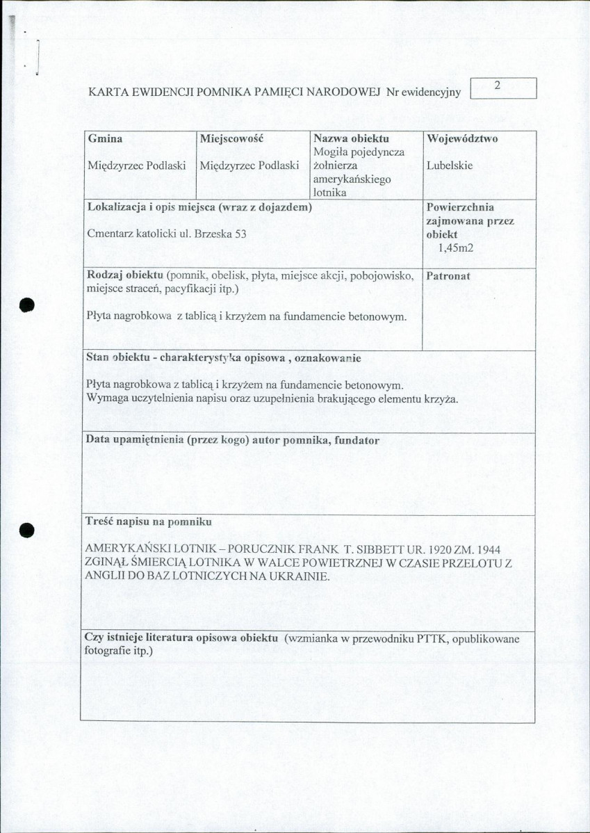 karta ewidencyjna, skan nr 1