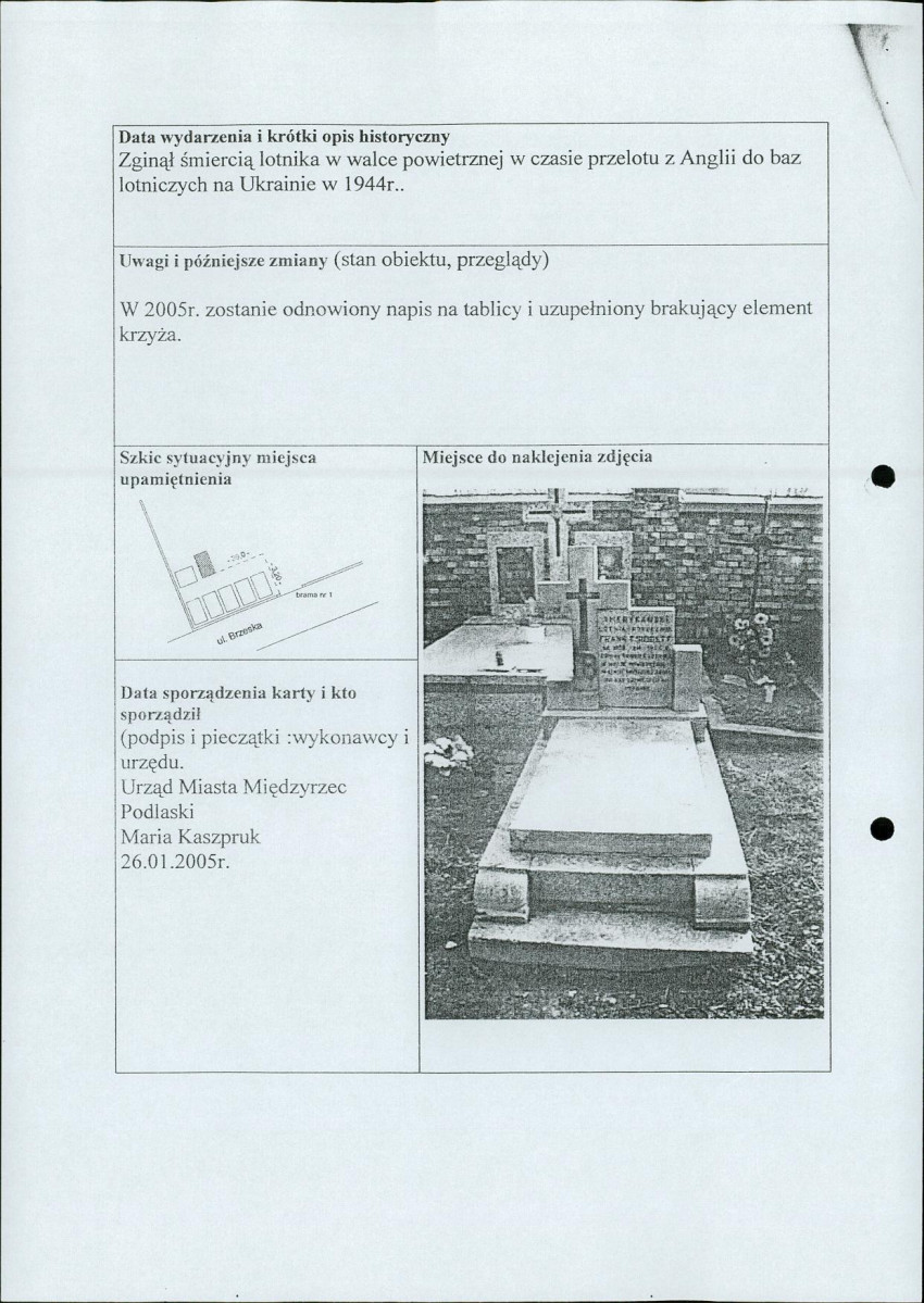 karta ewidencyjna, skan nr 2