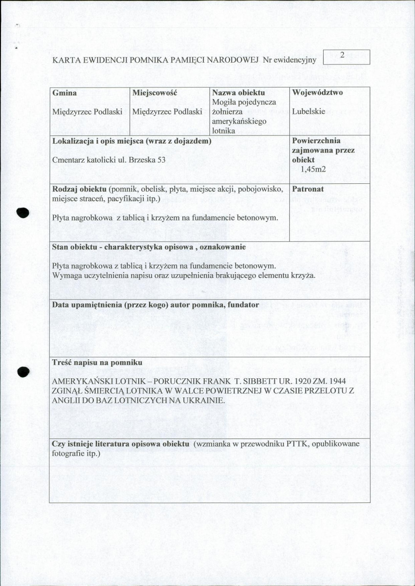 karta ewidencyjna, skan nr 3