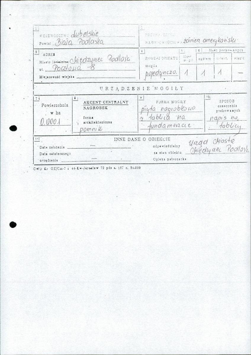 karta ewidencyjna, skan nr 3