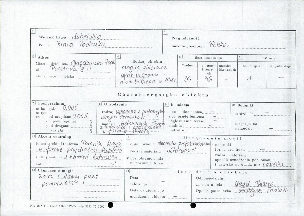 karta ewidencyjna, skan nr 1