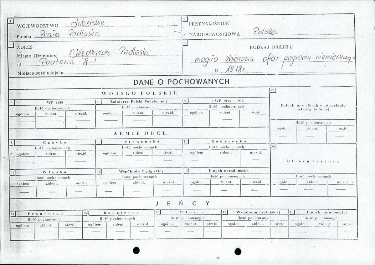 karta ewidencyjna, skan nr 2
