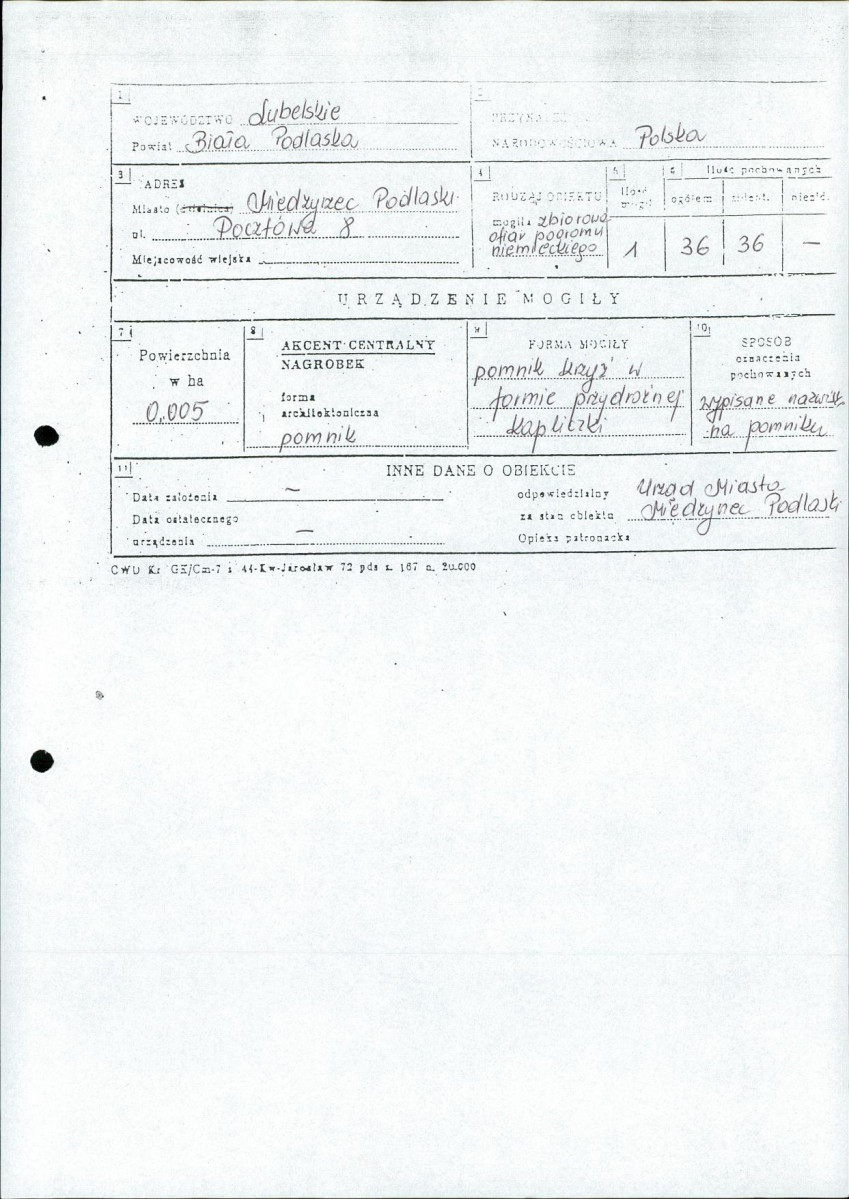 karta ewidencyjna, skan nr 3