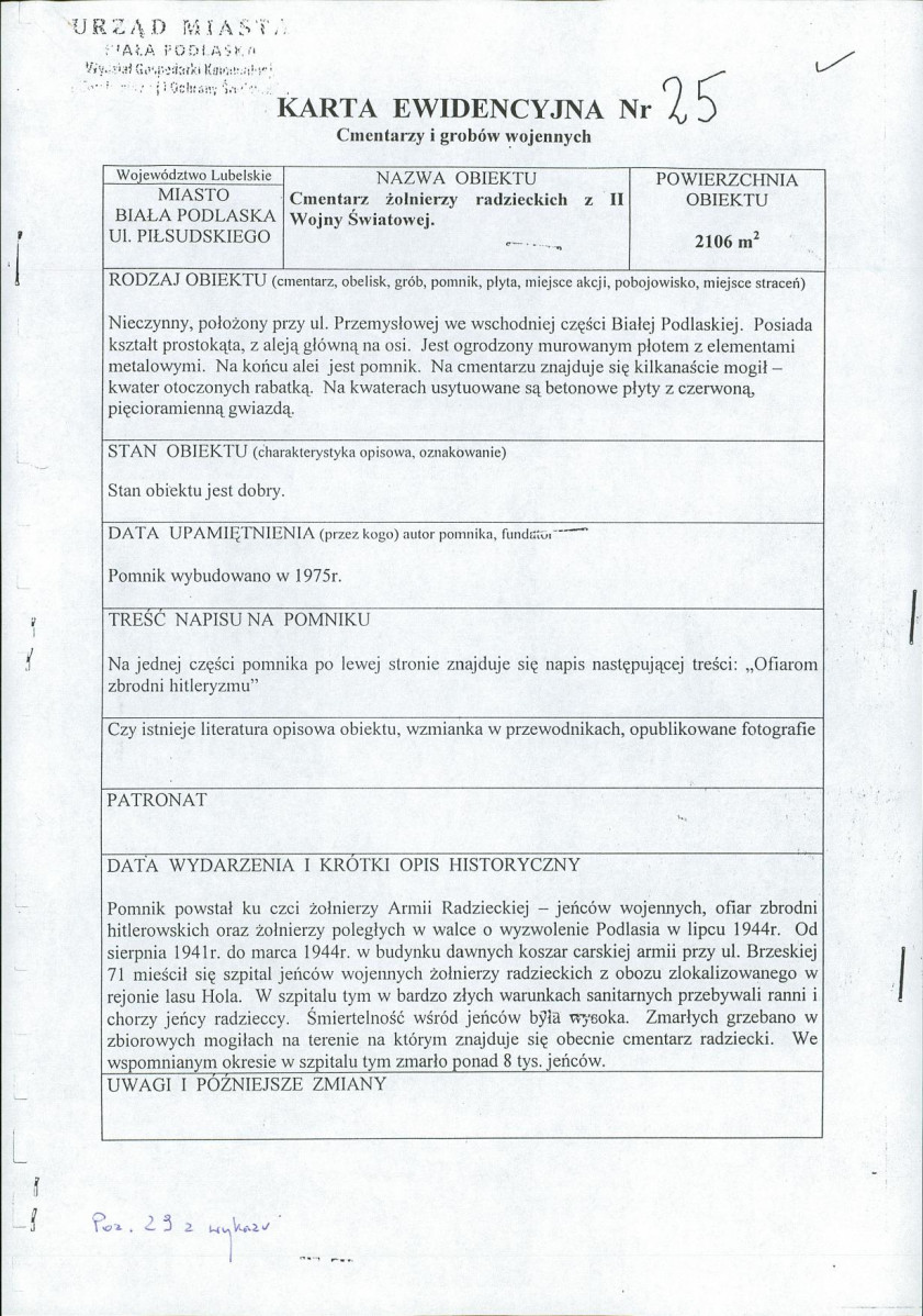 karta ewidencyjna, skan nr 5