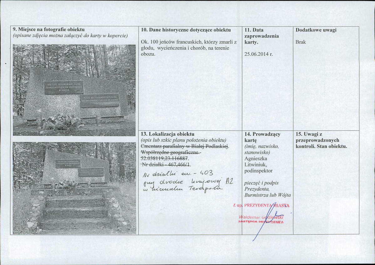 karta ewidencyjna, skan nr 4