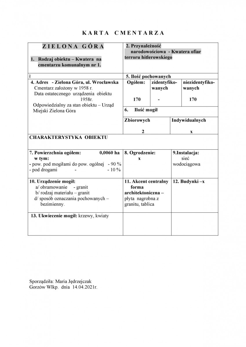 karta ewidencyjna, skan nr 1