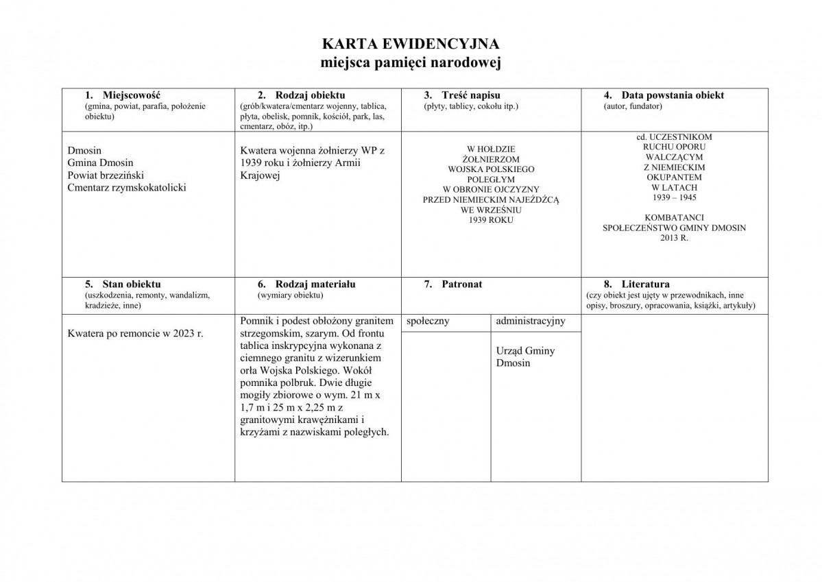 karta ewidencyjna, skan nr 1