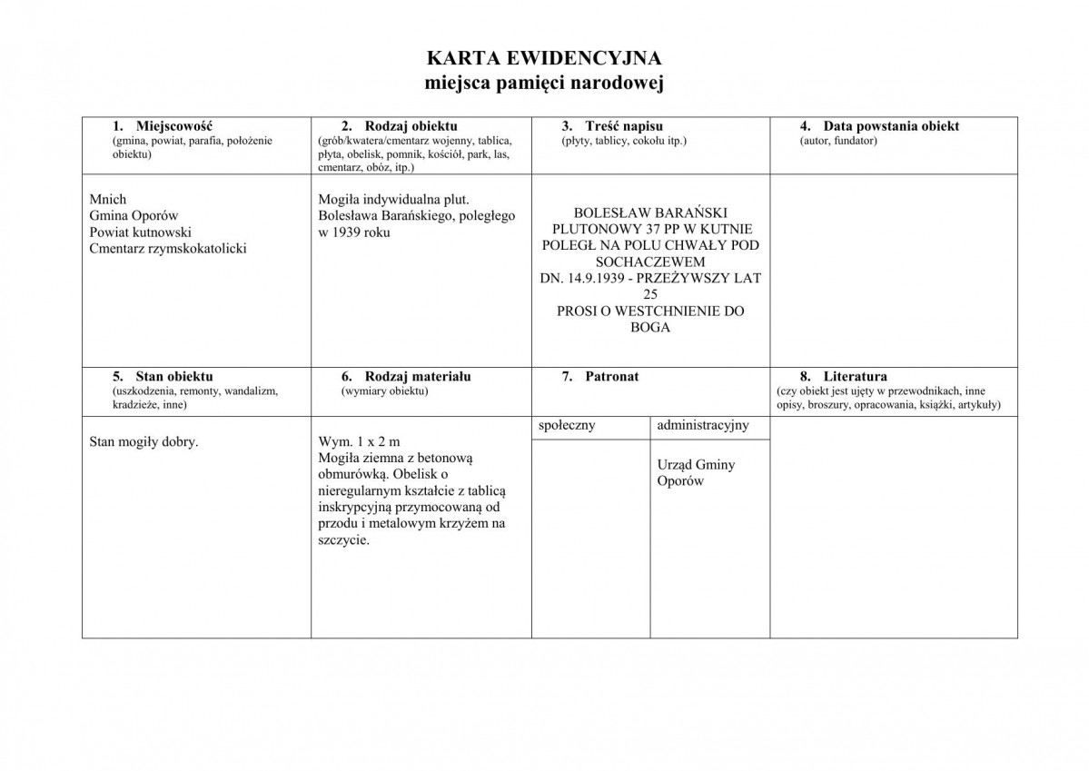 karta ewidencyjna, skan nr 1