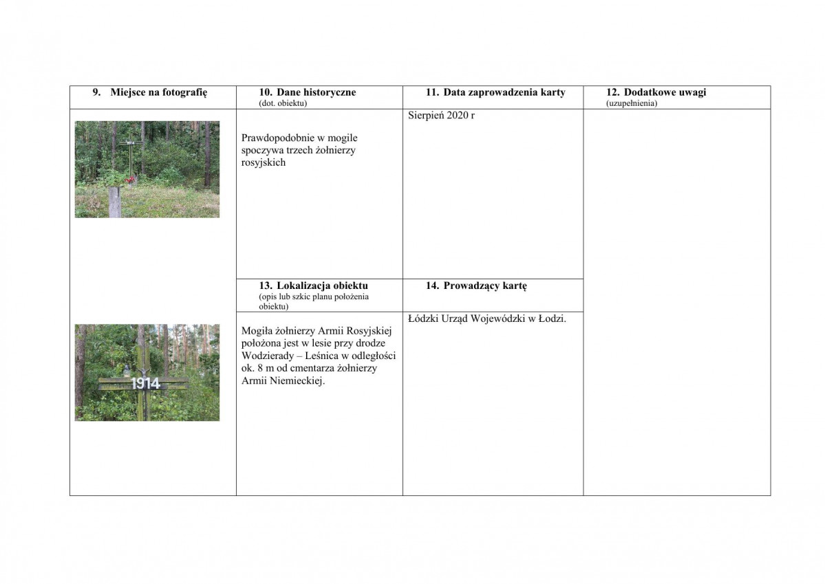 karta ewidencyjna, skan nr 2