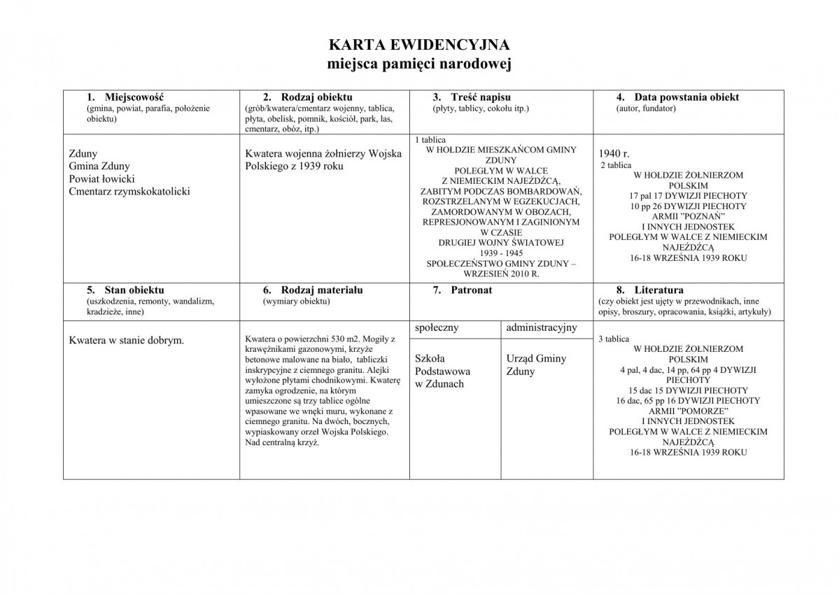 karta ewidencyjna, skan nr 1