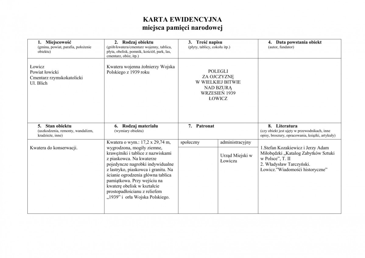 karta ewidencyjna, skan nr 1