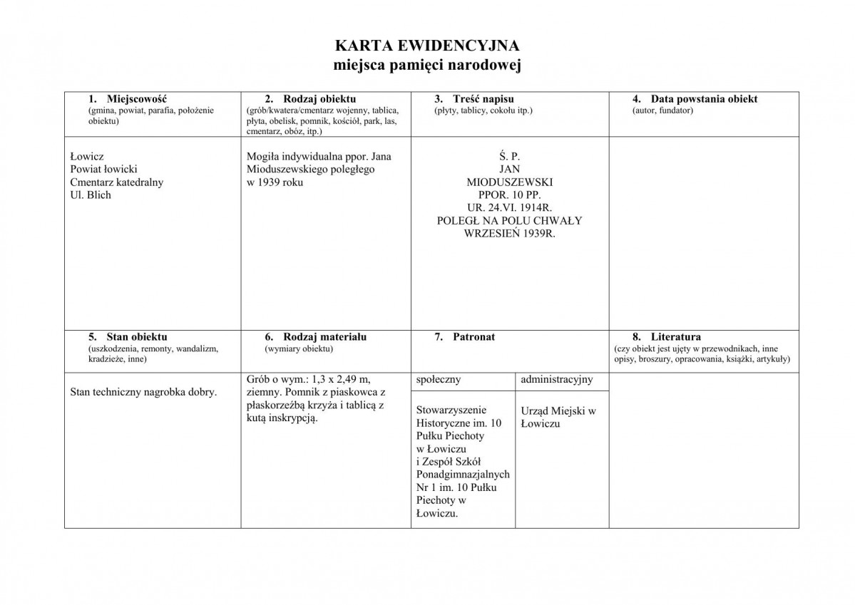 karta ewidencyjna, skan nr 1