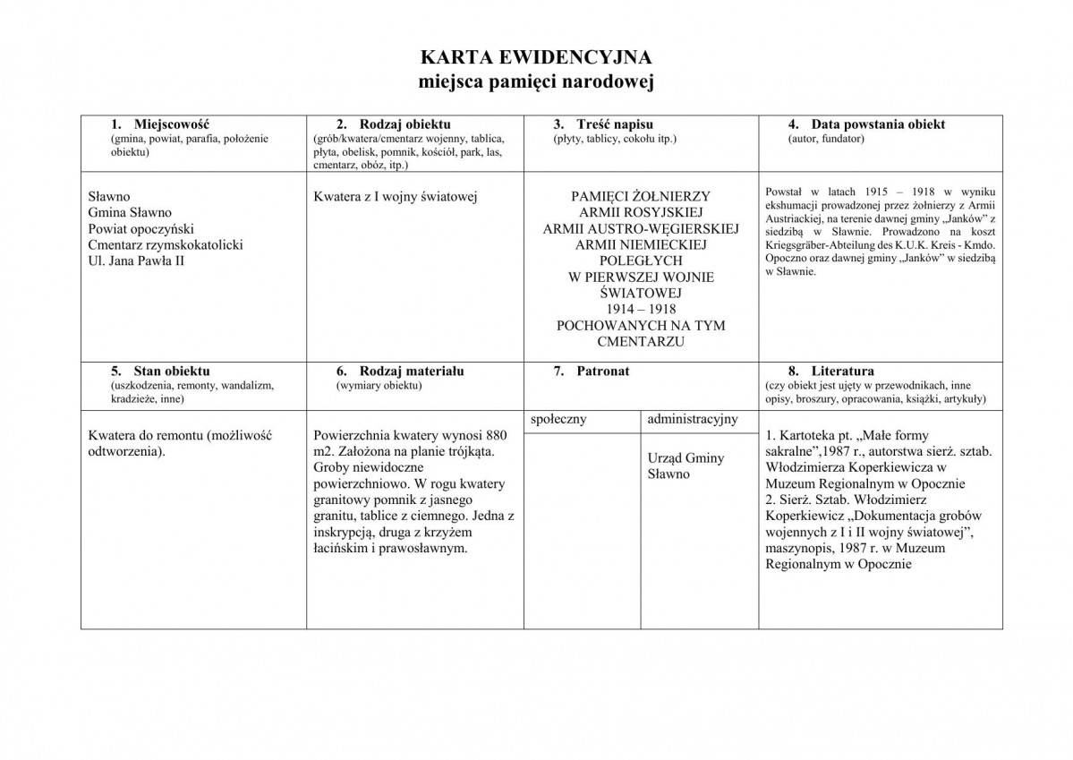 karta ewidencyjna, skan nr 1