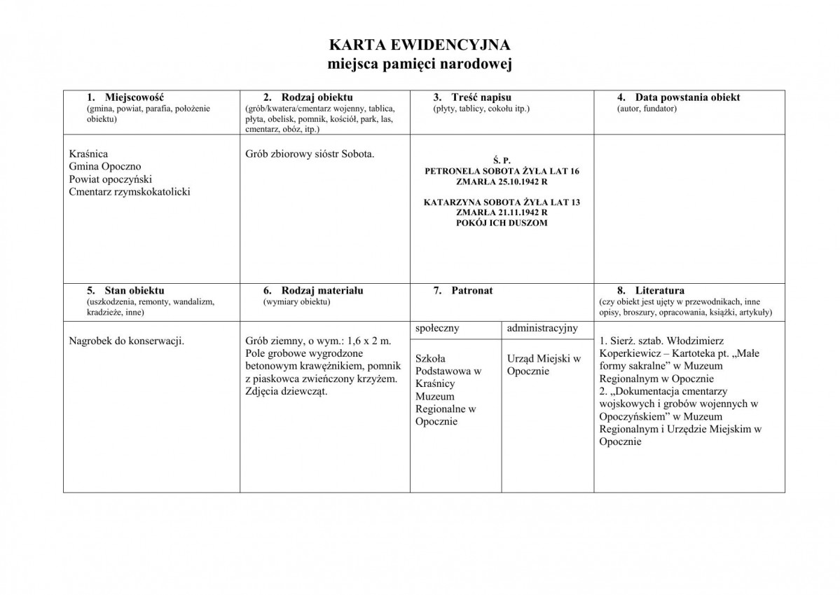 karta ewidencyjna, skan nr 1
