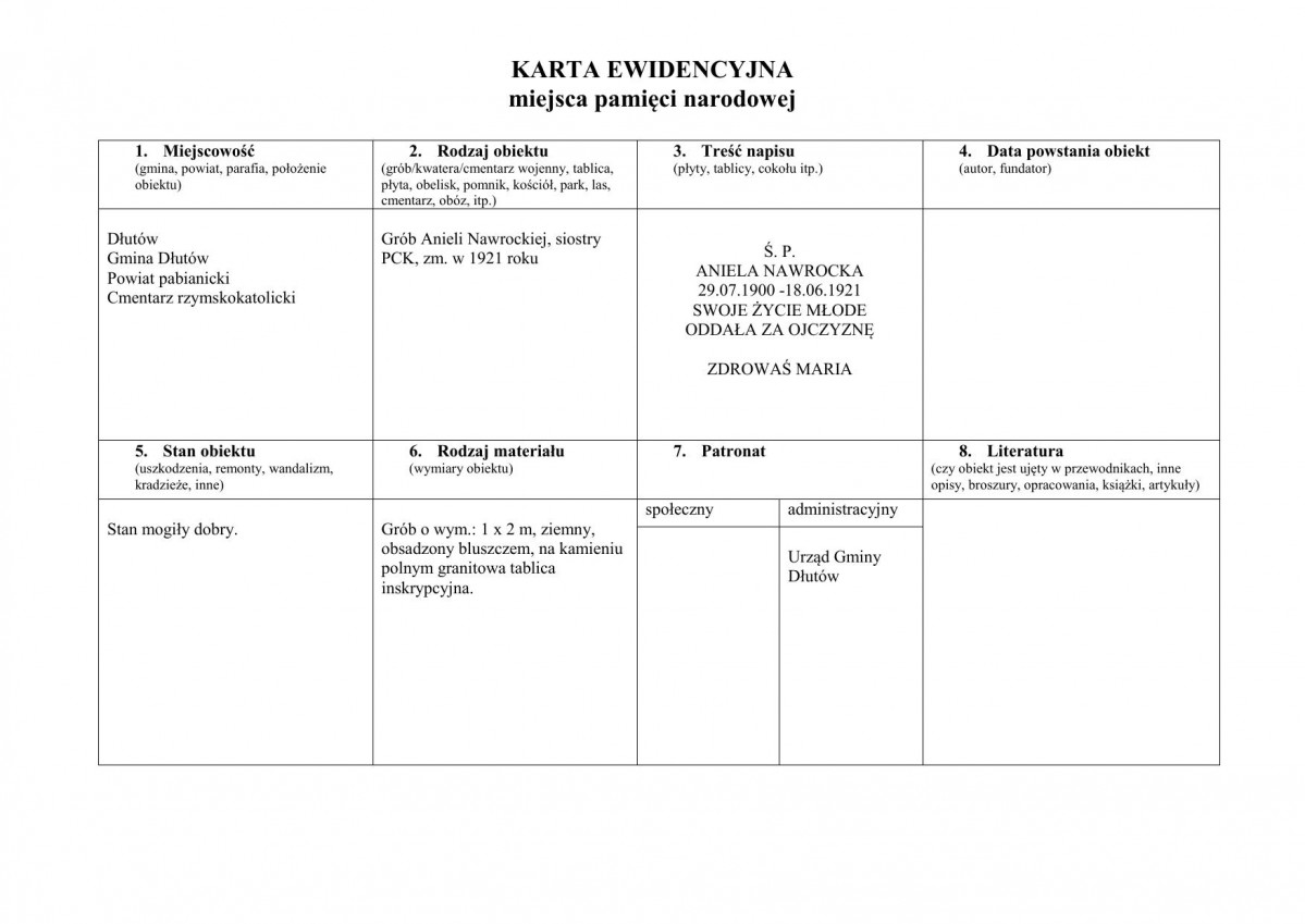 karta ewidencyjna, skan nr 1