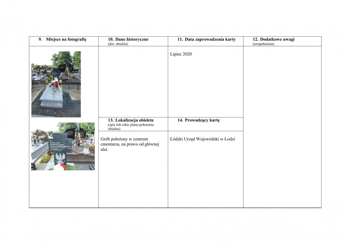 karta ewidencyjna, skan nr 2