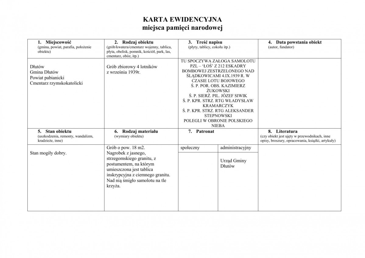 karta ewidencyjna, skan nr 1