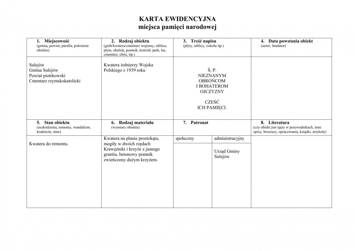karta ewidencyjna, skan nr 1