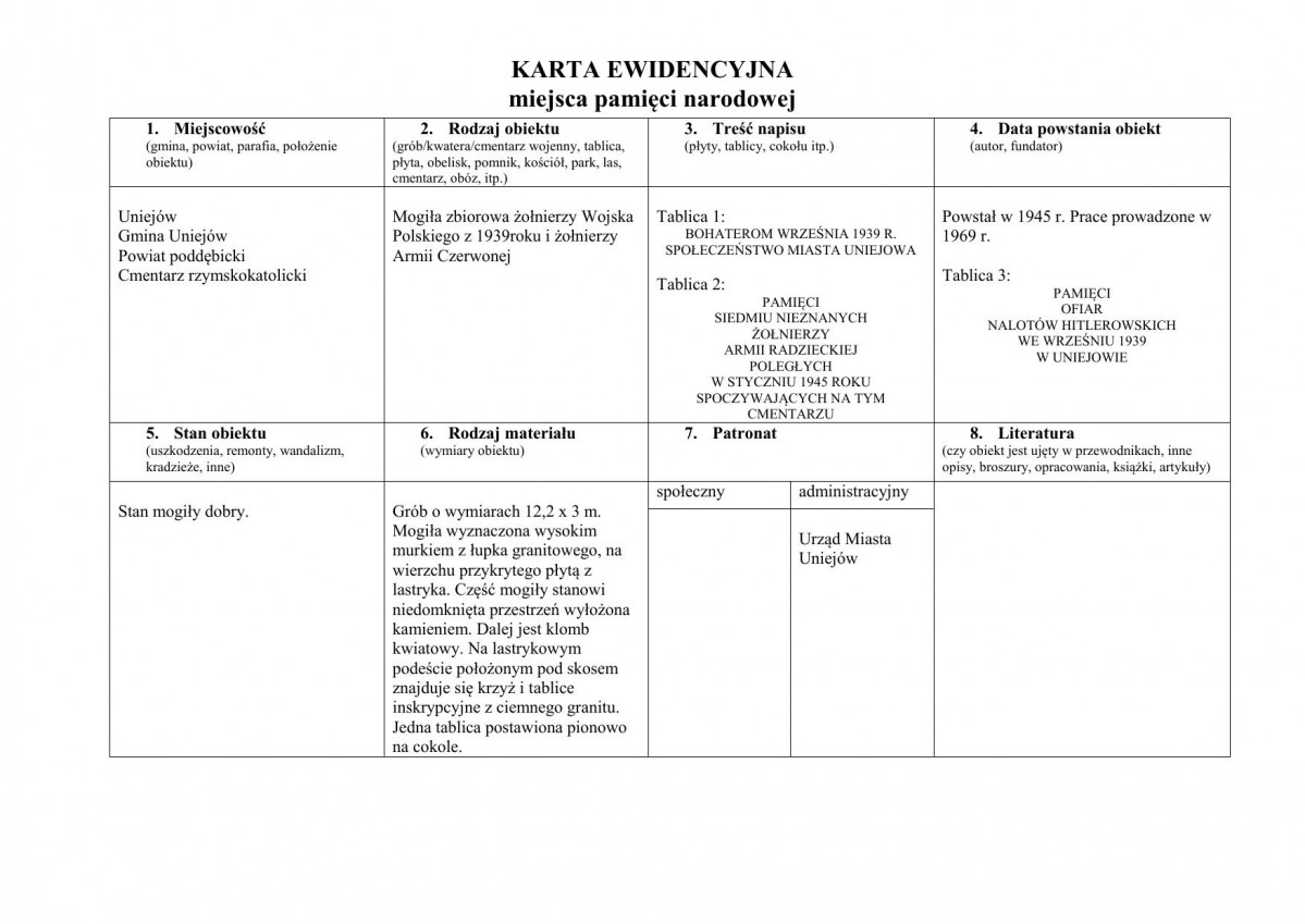 karta ewidencyjna, skan nr 1