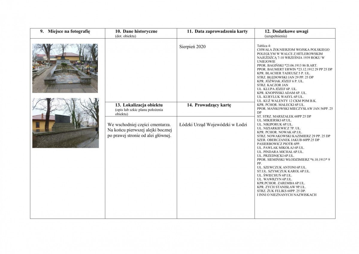 karta ewidencyjna, skan nr 2