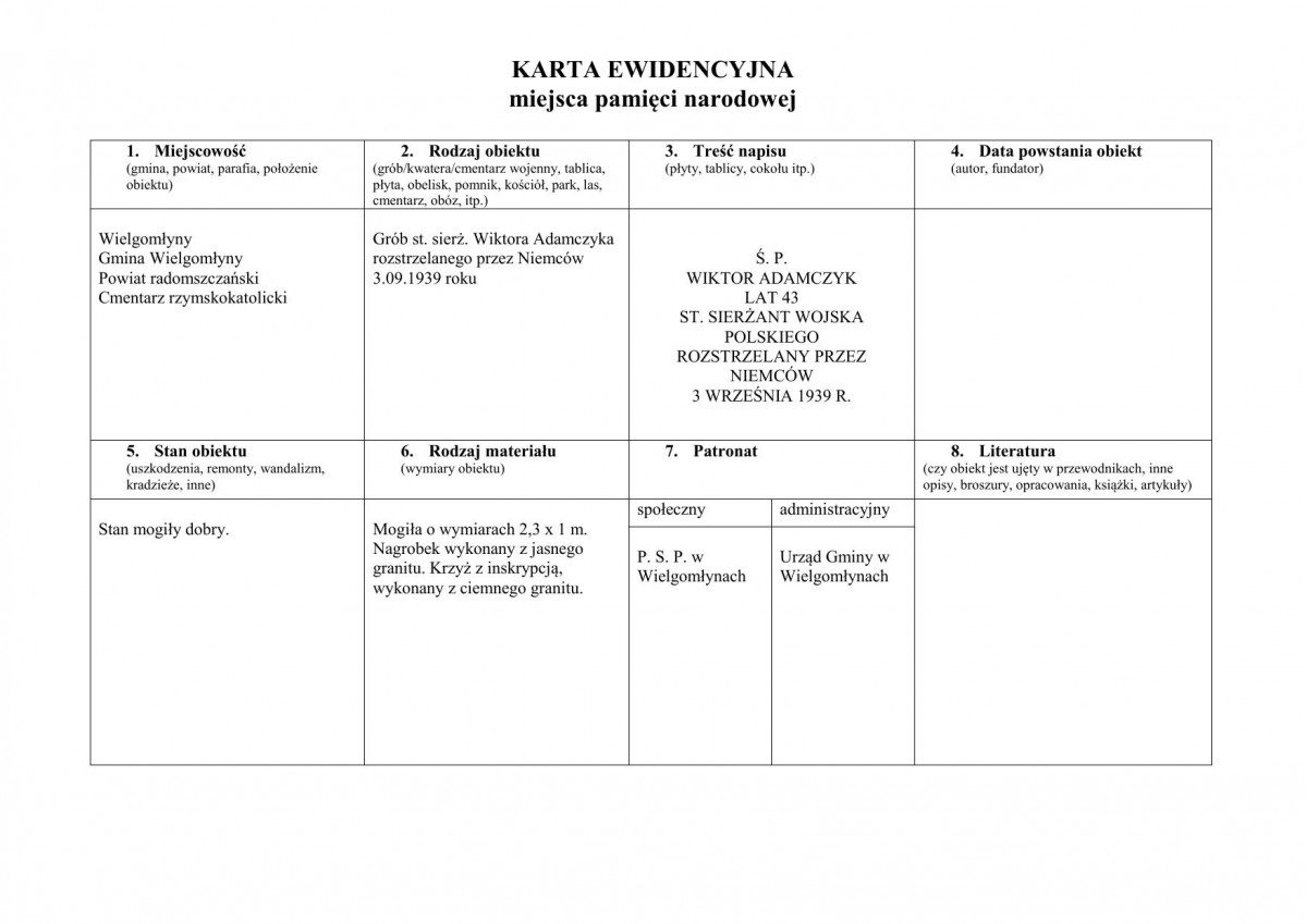 karta ewidencyjna, skan nr 1