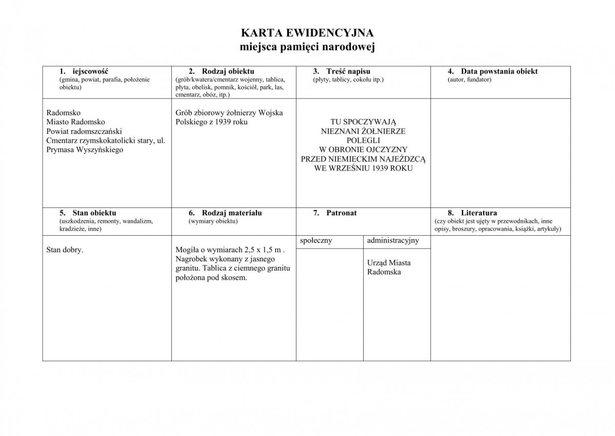 karta ewidencyjna, skan nr 1
