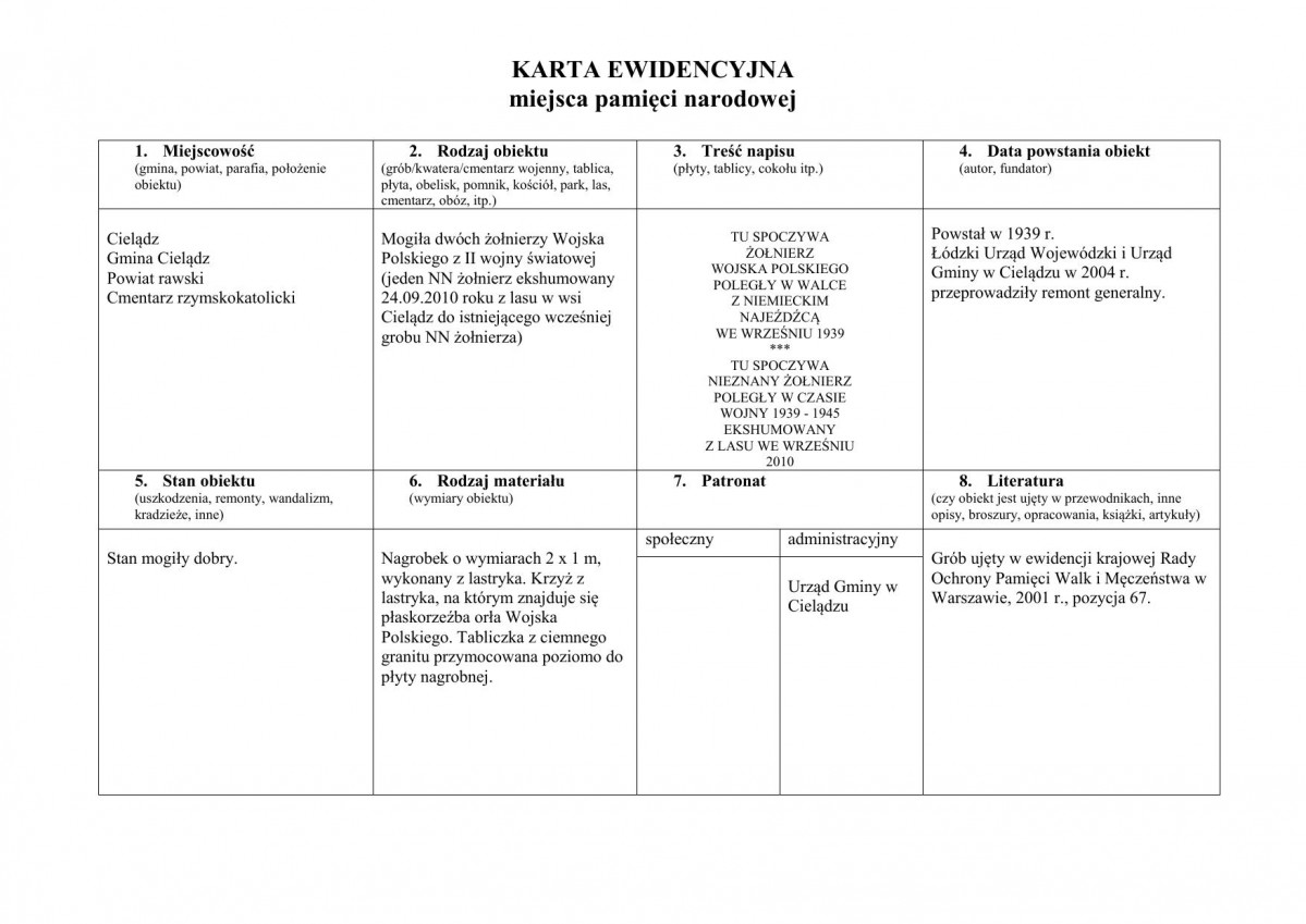 karta ewidencyjna, skan nr 1