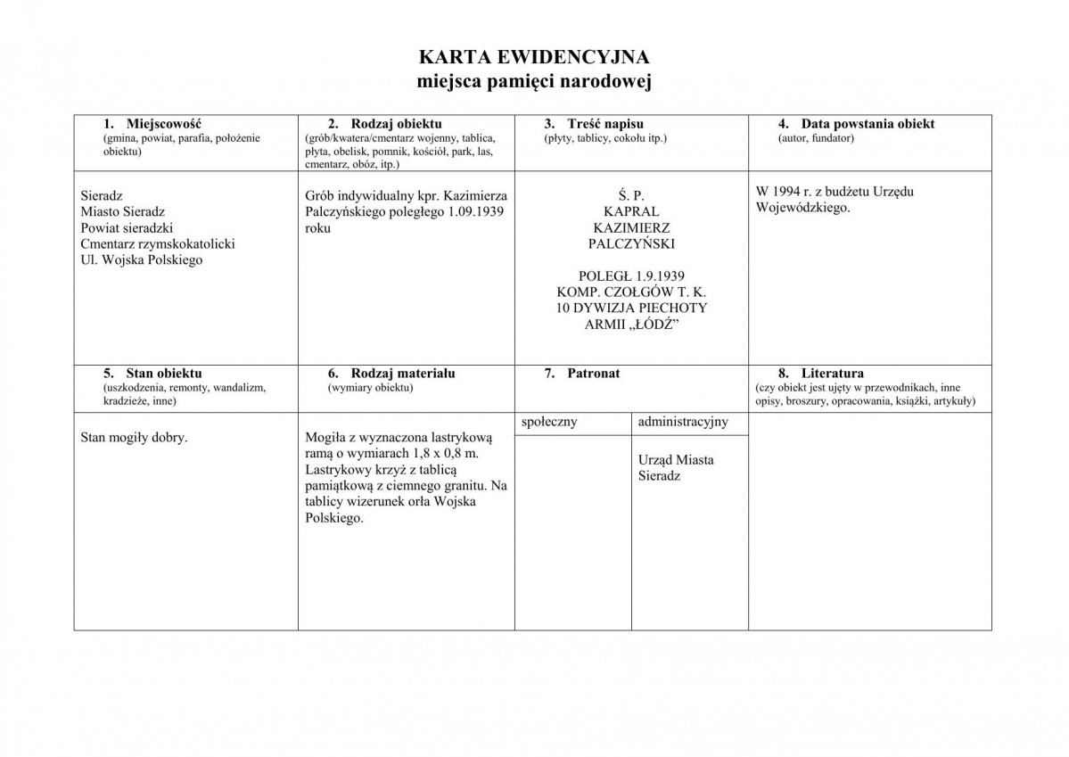 kewd - karta ewidencyjna, skan nr 1