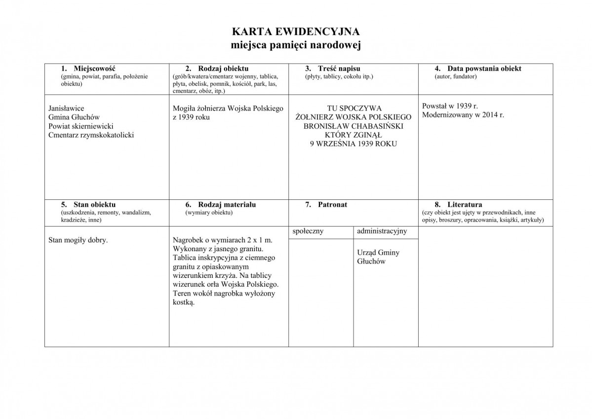 karta ewidencyjna, skan nr 1