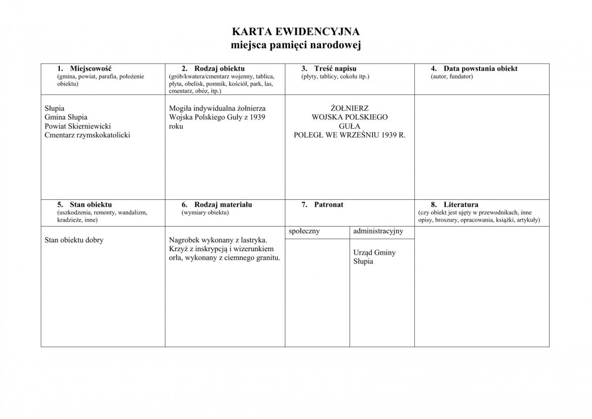 karta ewidencyjna, skan nr 1